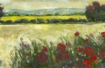 Poppies, Wheat and Rape